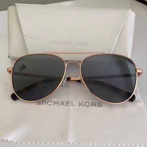 Michael Kors Rose Gold Polarized Aviators